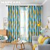 1PC 70-80% Blackout Curtains Nordic Style Diamond Patterned Curtains for Bedroom Living Room Balcony Window for Home Decor