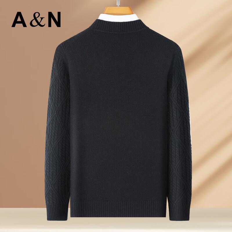Antonio Men's 100% Pure Cashmere Thickened Pullover Sweater