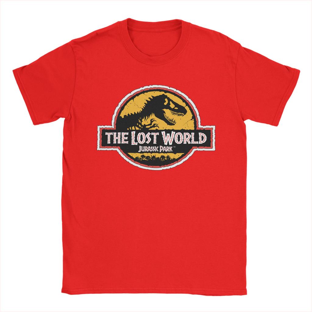 Men's T-Shirt Dinosaur Jurassic Park Creative 100% Cotton Tees Short Sleeve  T Shirt O Neck Clothes Classic