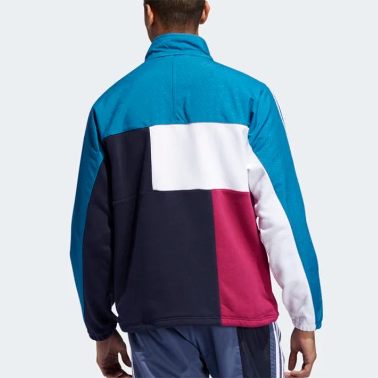 Adidas Originals Trefoil Asymm Full Zip Track Jacket International Men Jackets Blue ED5522