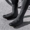 1 Pair Night Riding Safety Cycling Shoe Cover Waterproof Design Elastic Cuff Convenient On Off Reflective Night Safety