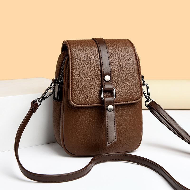 Bag Lady 2025 Summer New Foreign Style Versatile Change Bag Double Capacity Small Satchel Mobile Phone Messenger Bag