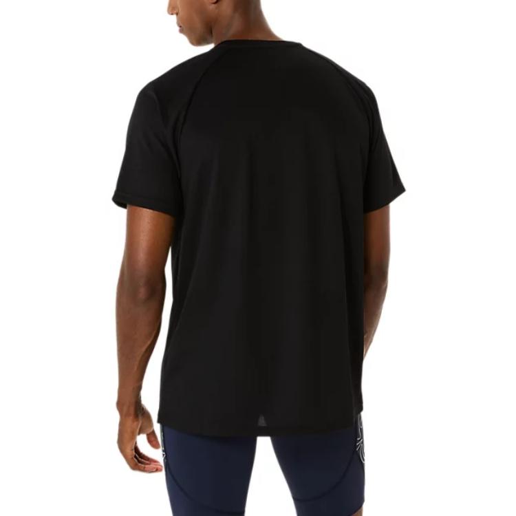 ASICS T Shirts Men's Black Crew Neck 2091A749-001