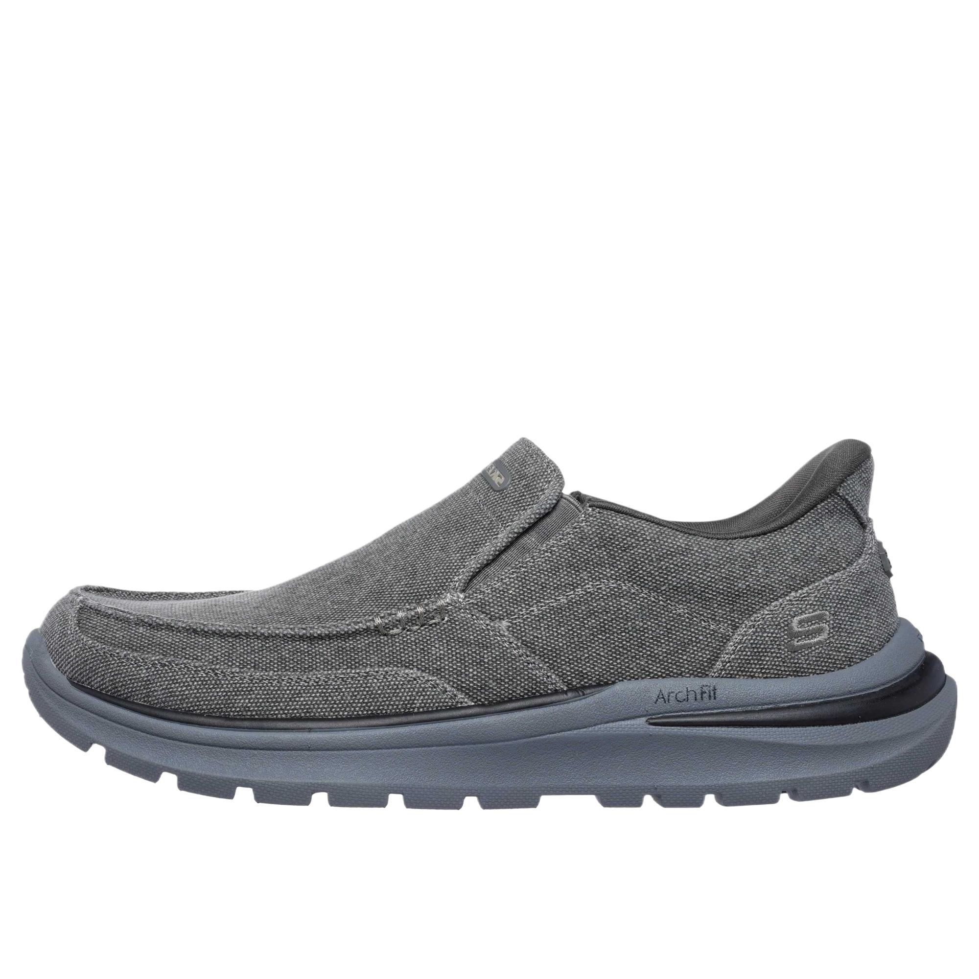 Skechers Arch Fit Versatile Comfortable Trendy Mid-Top Casual Shoes Men Shoes Gray 205490-CHAR 41