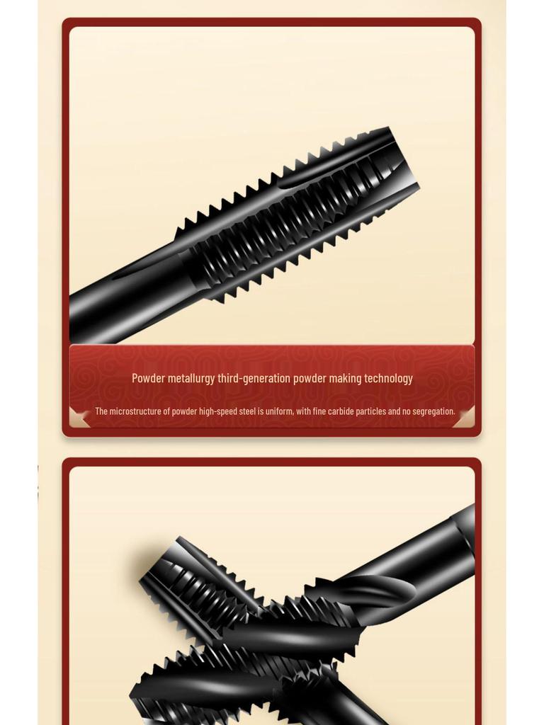 Tiangong Japanese Standard High-Speed Steel Spiral Tip Coated Tap