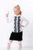 Chic Long Sleeve Blouse for Girls – Soft Material and Delicate Lace Trim, Any Season, 6050-066 HC