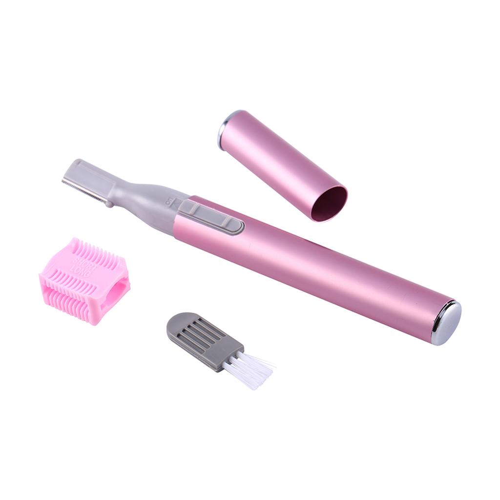 New Portable Electric Face Eyebrow Hair Body Blade Razor Shaver Remover Trimmer Beauty Pink