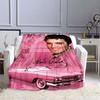 Various Styles of E-Elvis Pattern 3D Printed Rock Singer Sofa Blankets, Suitable for Adult and Children's Bedrooms and Living