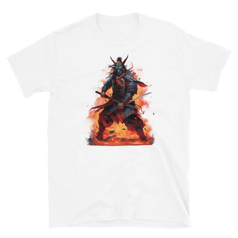 Japan Oni Demon Samurai Ronin Japanese Warrior Short-Sleeve Unisex T-Shirt S