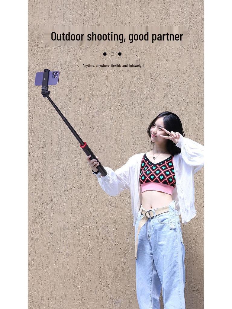 MT79 2m Aluminum Alloy Retractable Selfie Light Stand - Universal, Multi-Functional, Stable Lighting Adjustment