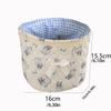 Bow Storage Basket Quilting Cotton Storage Bag Multi-Purpose Basket  Desktop Organization
