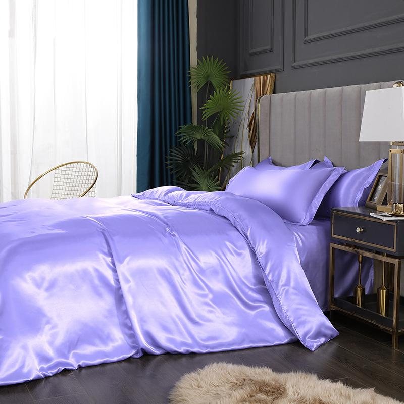 

1pcs Bed Duvet Cover for Summer Full Twin King Size Quilt Cover (no Pillowcase) Does Not Include Any Filler Satin Double Bedding 180cm 220cm