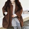 Fashion Women Pocket Long Sleeve Cardigan Casual Loose Sweater Tops Trench Coat