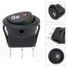 5Pcs 12V /20A Round Red LED Fog Light Rocker Switch On Off Button For Car Truck Boat Van Interior Control Panel Accessories Switches4
