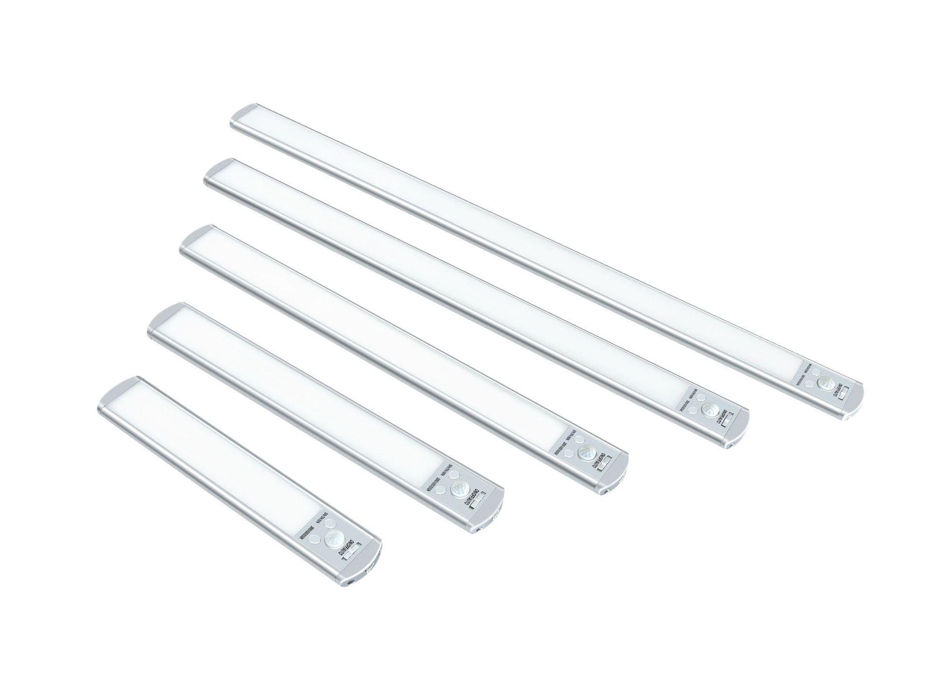 

Cross-Border Motion Sensor Light: Instant Activation, Wireless LED Strip with Three-Color Dimming for Wardrobes and Cabinets. One Pack - 23cm