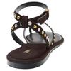 Zara Fashionable Comfortable Beaded Strap Sandals Women Sandals Brown 1614610700