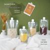 Large Transparent Spout Pouch for Cereal, Grain, Milk Tea, or Soy Milk Portioning and Sealing