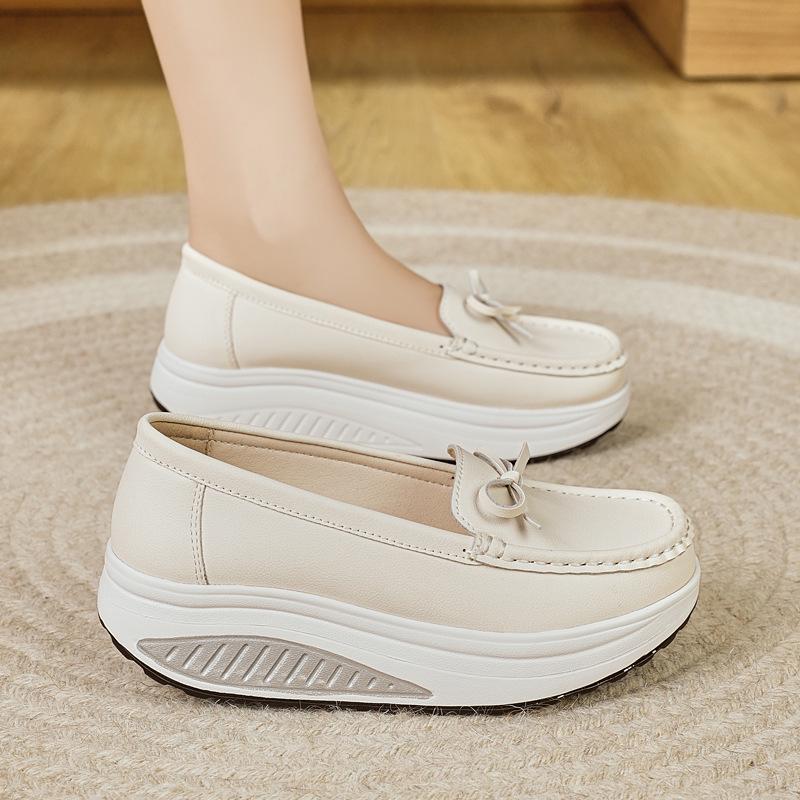 Women's 2025 Low-Cut Thick-Soled Woven Casual Shoes - Lightweight, Comfortable, Popular Model