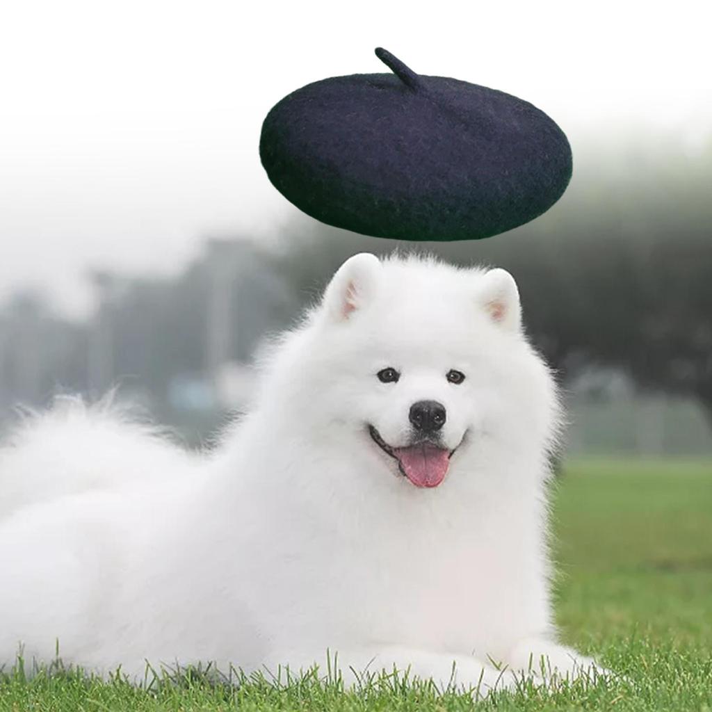 Pet Dog Beret Wool Yard Hat Dog Decoration Hat Comfortable Costume Durable