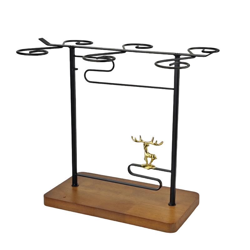 Suport pentru pahar pentru vin și șampanie cu flori răsucite retro, roșu, design cu picior înalt inversat