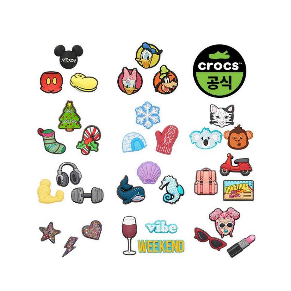 

Crocs Zibbitz 3 Pack 22 Types Choose 1 0121SF10006740 Mickey Mouse 3 pack 000