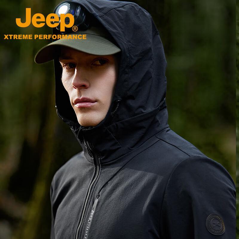 Jeep Men's Waterproof Windproof Softshell Jacket