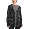 Karl Lagerfeld French Elegant Daily Commuting Dating Outfit Luxurious V-Neck Single-Breasted Long Sleeve Loose Knit Sweater Women Tops K27L2222998