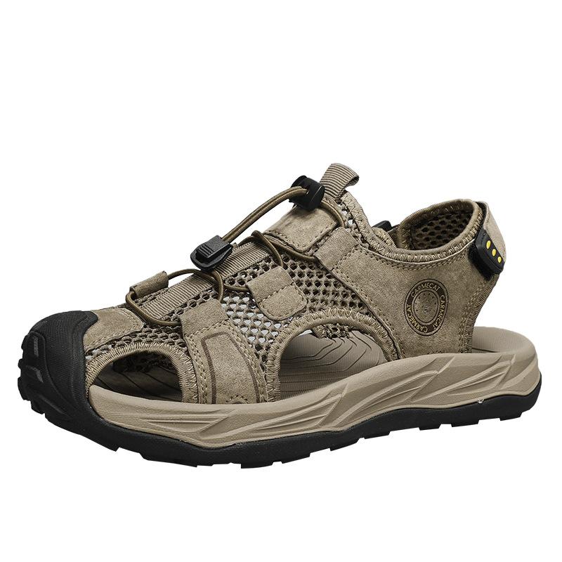 

New casual dynamic men s shoes 2025 summer new non-slip beach shoes outdoor mountaineering casual cave sandals 39