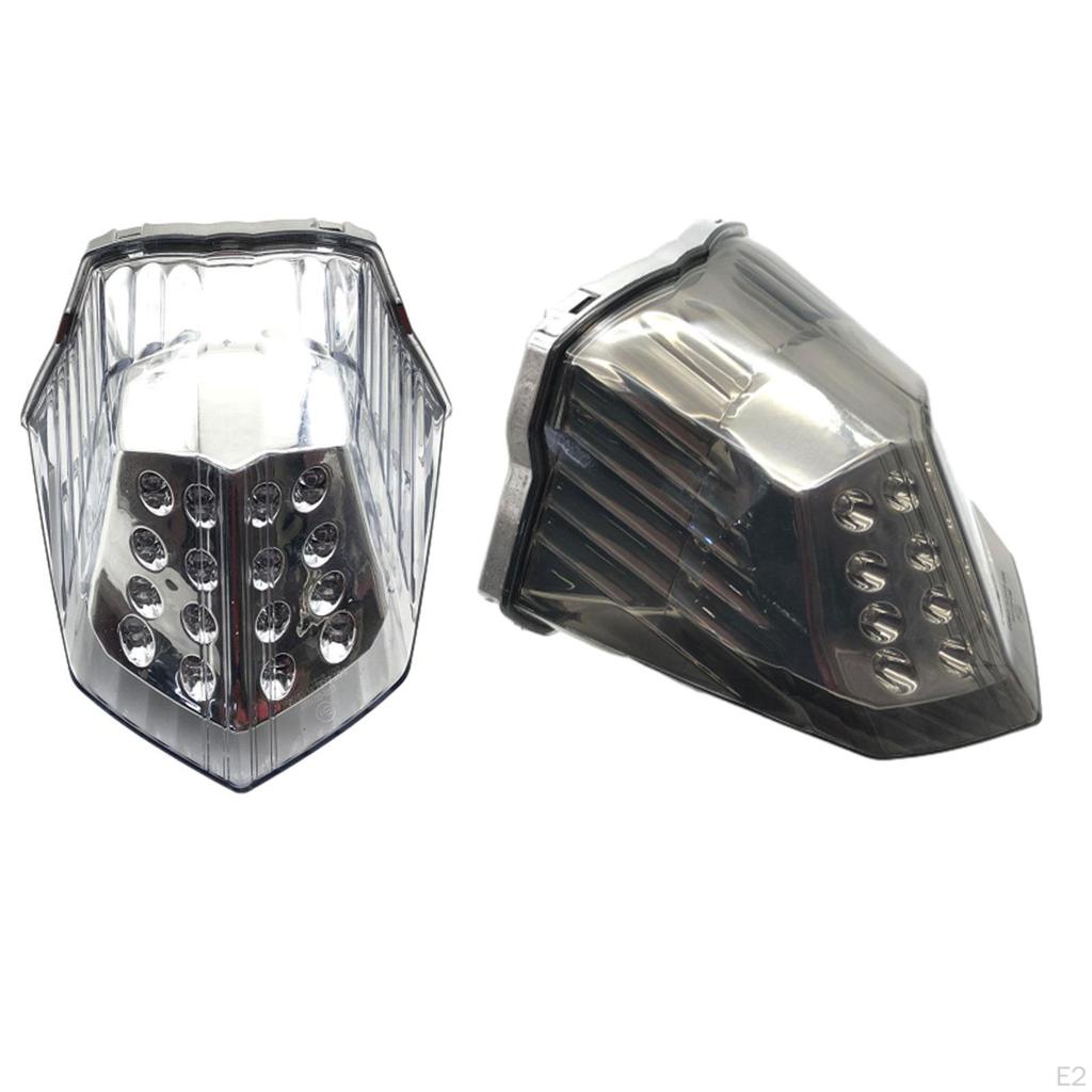 Motorcycle Integrated LED Taillight Rear Warning Lamp Easy To Install Turn Signal Indicator Brake