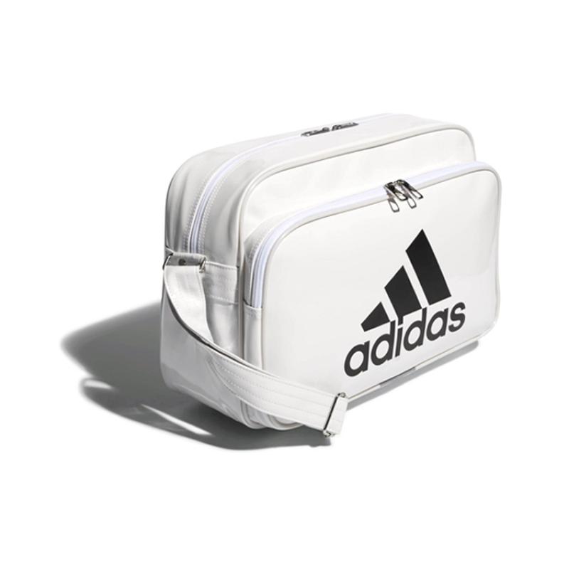 Adidas Polyurethane Sports Bag, Travel Bag, Shoulder Bag Unisex White Adidas CX4041