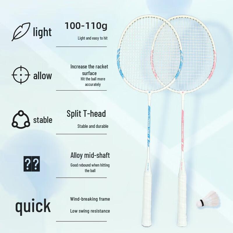 WEZHO Professional Badminton Racket Set