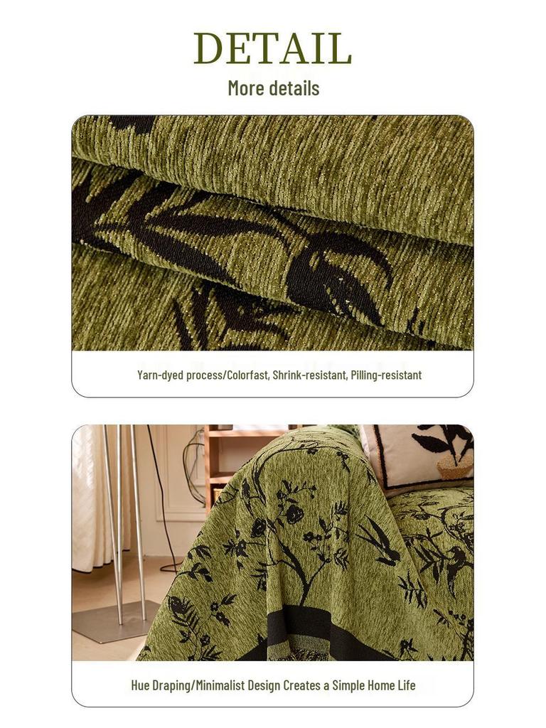 High-End Retro Chenille Sofa Cover 2025 - Anti-Scratch Luxury Cushion