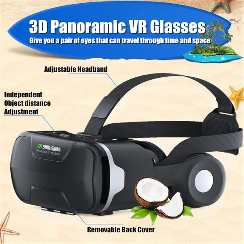 Virtual Reality VR Glasses, 3D Glasses, Google Cardboard VR Headset, Supports Game Controllers