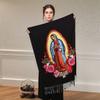 Hot-selling new Virgin Mary imitation cashmere versatile long scarf women's fashion elegant warm air-conditioned room shawl scarf