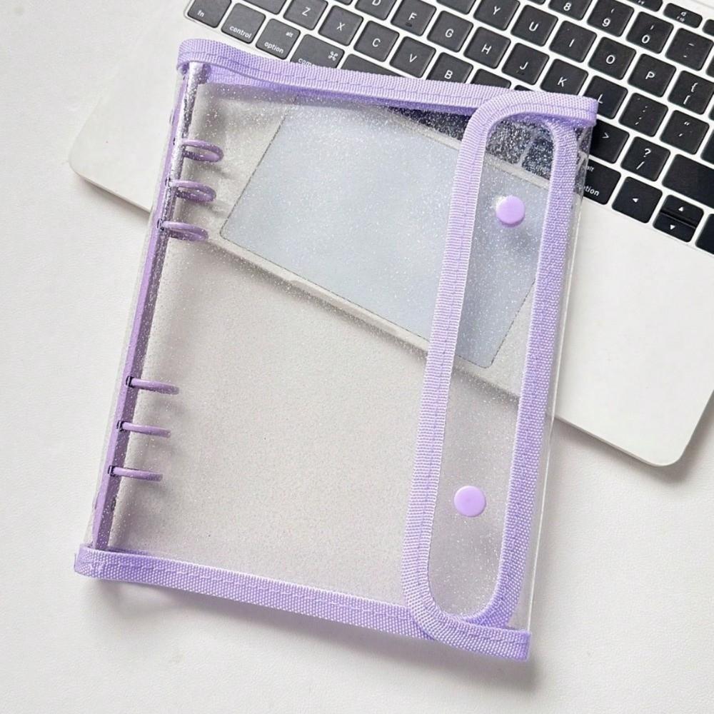 PVC Photo Storage Book A5 Card Organizer Holder Practical Loose Leaf Binder  for Idol Cards