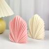 DIY Silicone Candle Mold Leaf Shape Scented Candle Resin Geometric Large Scallop Soap Wax Mold for Home Decor