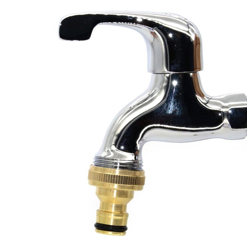 Spray Nozzle Connector Car Wash Water Guns 1/2" 3/4" Garden Hose Brass Connector