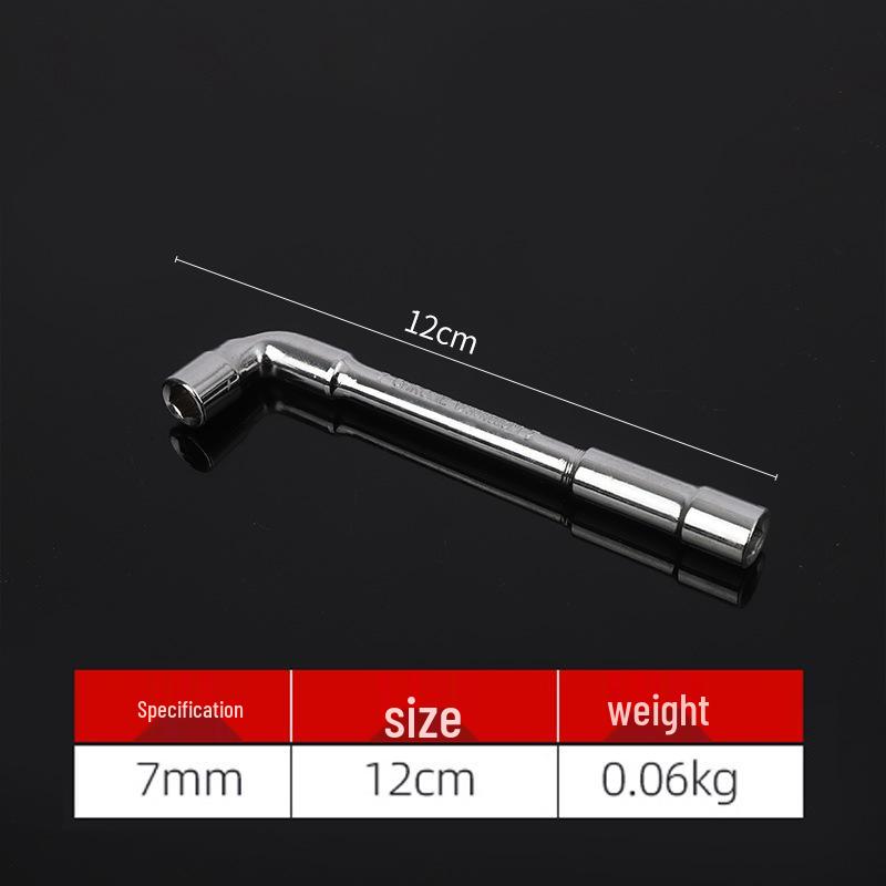 Perforated L-Shaped Hex Deep Socket Wrench for Auto Repair