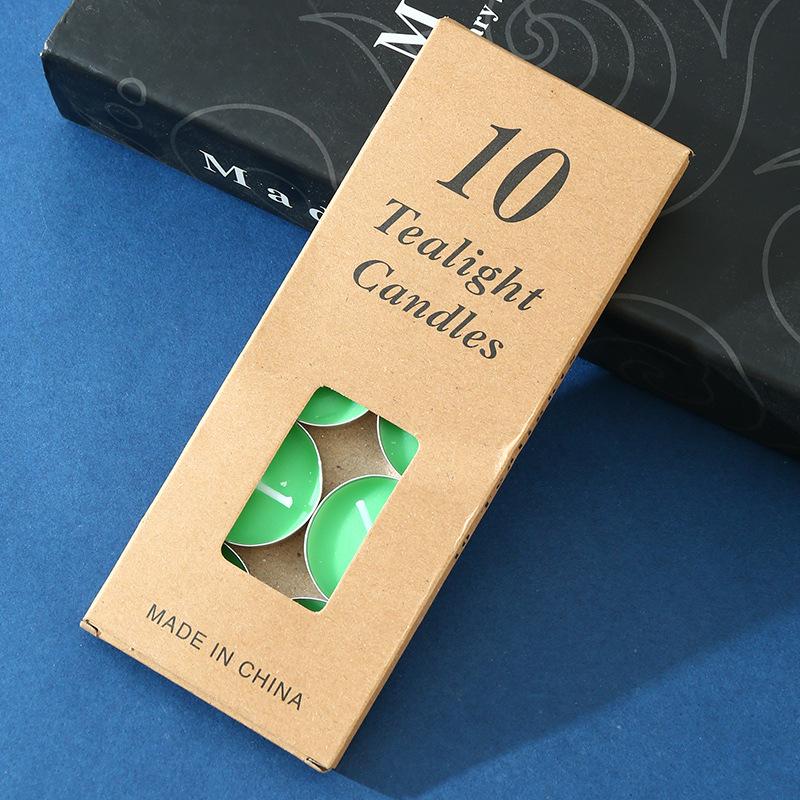 10 Pieces Round Aluminum Shell Tea Candle, Romantic Proposal, Candle, Ktv Hotel, Tea Making, Thermal Insulation Small Candle
