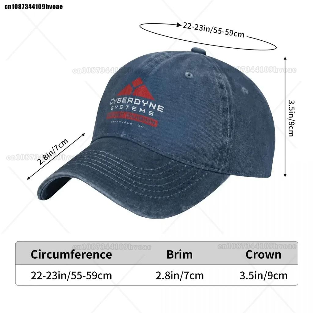 Skynet Division Czapki baseballowe Unisex Styl Postarzana Prana Czapka Snapback Terminator Outdoorowe Letnie Czapki Kapelusz