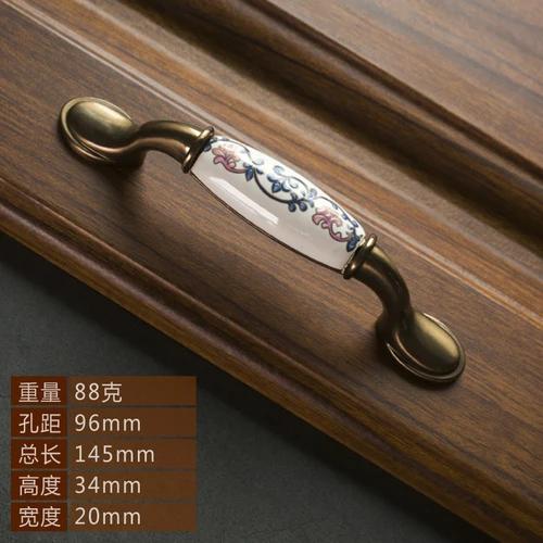 Ceramic Handle American Retro Cabinet Door Modern Minimalist European Style Drawer Cabinet Wardrobe Cabinet Handle