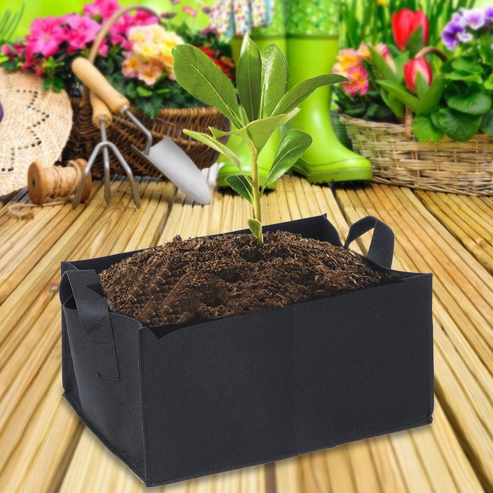 Gemüse Erdbeere Pflanz Rechteckige Tasche Garten Pflanze Blume Anzucht Pflanzgefäß