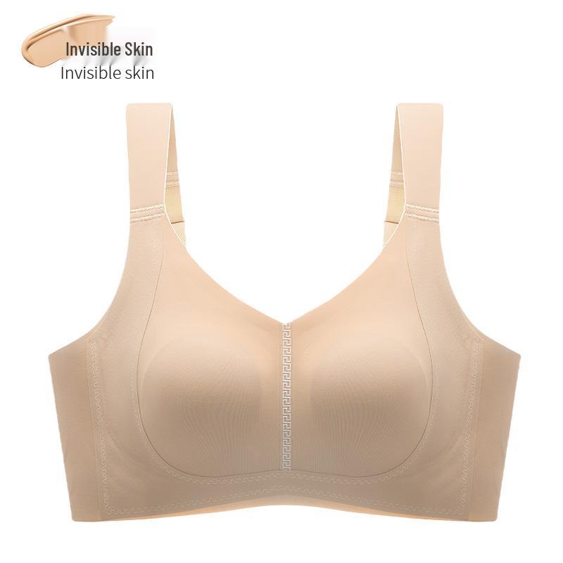 High Elastic Seamless Plus Size Wire-Free Bra with Bunny Ears