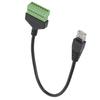 PVC RJ45 Male Plug to Green No Welding Terminal Short Line Cable Adapter Accessory