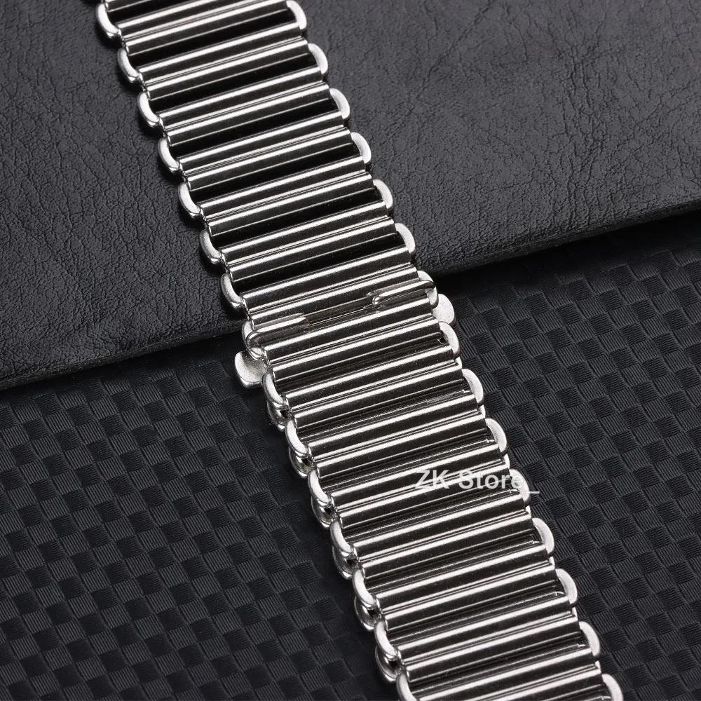 20mm 316L Hochwertiges Edelstahl Uhrenarmband Bonklip Armband Schnellverschluss Armbandriemen Vintage Band Metall Universalarmband