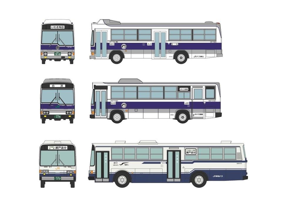 Tomytec The Bus Collection Bus Collection JR Bus 35th Anniversary Honshu 5 Company Set Diorama Supplies