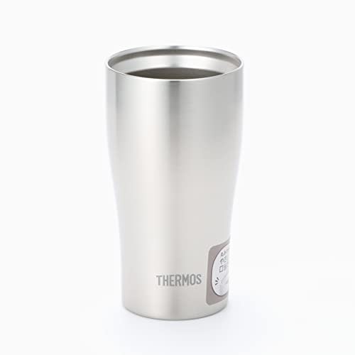 [.co.jp Exclusive] Thermos Vacuum Insulated Tumbler, 400ml, Stainless Steel, Rounded Mouth, Dishwasher Safe, Thermos Flask Design, Keeps Drinks Hot or