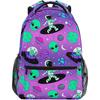 Sacs à dos spatiaux extraterrestres pour astronautes pour filles et garçons Sac à dos scolaire Mignon Sac à dos pour enfants Élèves du CP CE1 CE2 Sacs à dos pour la journée