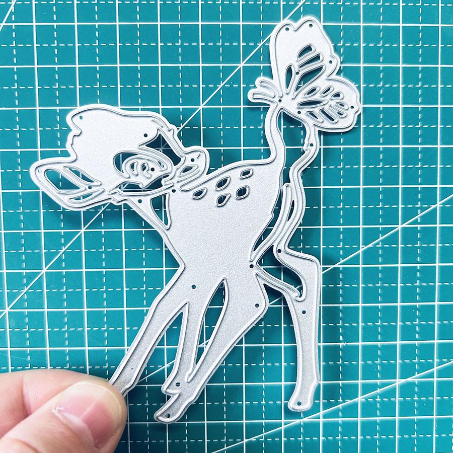 Deer and Butterfly Metal Cutting Dies Stencils For DIY Scrapbooking Decorative Embossing Handcraft