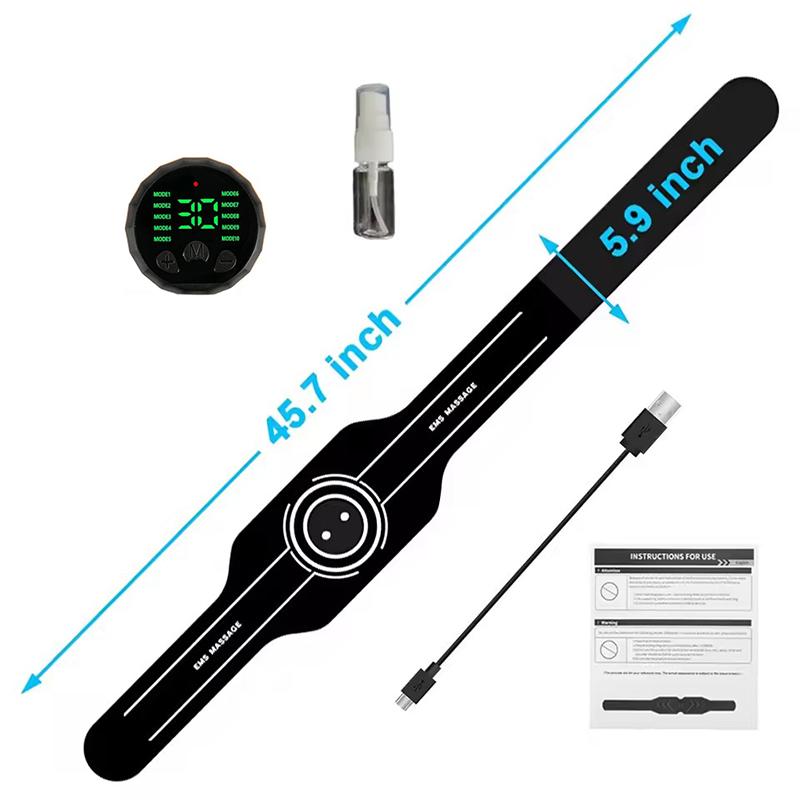 Smart Abdominal Toning Belt Abs Trainer Muscle Toner Body Waist Belly Massager Home Fitness Equipment USB Charge